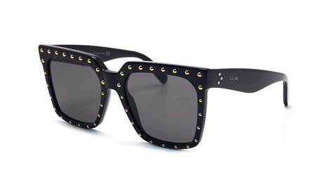 New Celine Paris Black Oversized Sunglasses CL4055IS 01A.